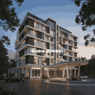 รับออกแบบเขียนแบบโรงแรมสไตล์โมเดิร์น