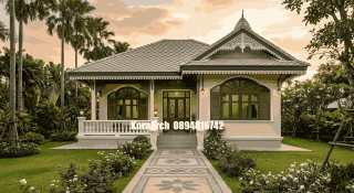 แบบบ้านไทยโคโลเนียล 