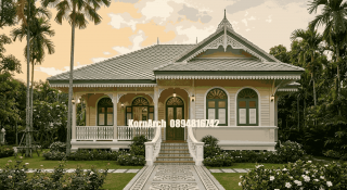 แบบบ้านไทยโคโลเนียล 