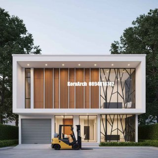 แบบโกดังสำนักงานโมเดิร์น