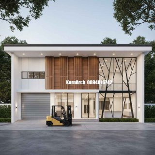 แบบโกดังสำนักงานโมเดิร์น