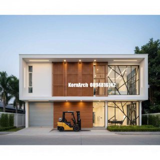 แบบโกดังสำนักงานโมเดิร์น