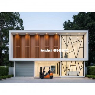 แบบโกดังสำนักงานโมเดิร์น