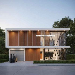 แบบโกดังสำนักงานโมเดิร์น