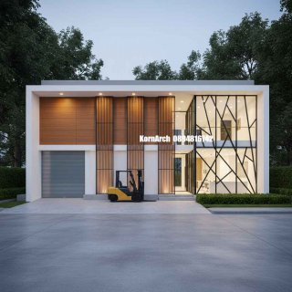 แบบโกดังสำนักงานโมเดิร์น