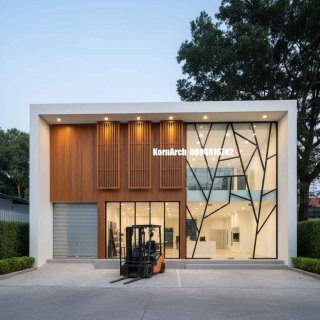 แบบโกดังสำนักงานโมเดิร์น