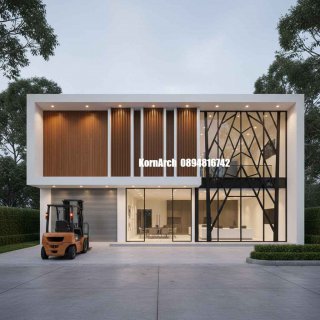 แบบโกดังสำนักงานโมเดิร์น