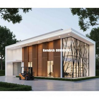 แบบโกดังสำนักงานโมเดิร์น