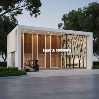 แบบโกดังสำนักงานโมเดิร์น