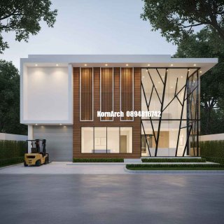 แบบโกดังสำนักงานโมเดิร์น