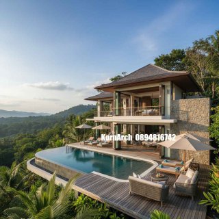 แบบพูลวิลล่าสไตล์บาหลี