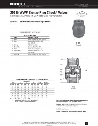 Check Valve Silent Type T-480
