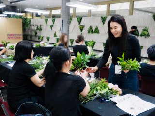 workshop จัดดอกไม้