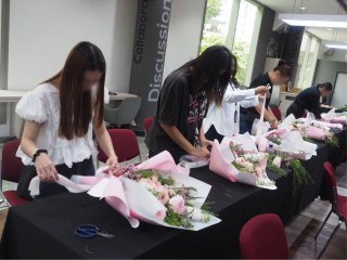workshop จัดดอกไม้