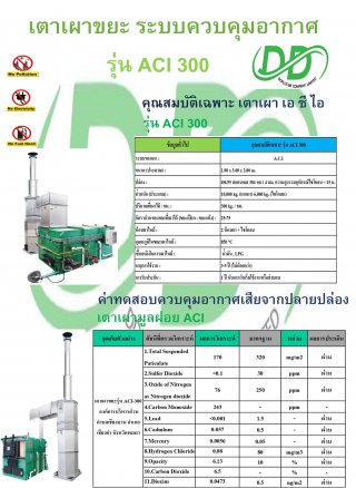เตาเผาขยะ รุ่น ACI 300
