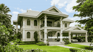 รับออกแบบบ้านสไตล์ไทยโคโลเนียล