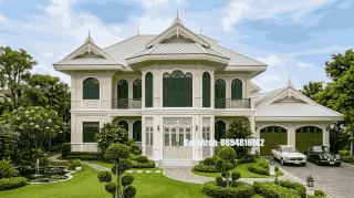 รับออกแบบบ้านสไตล์ไทยโคโลเนียล