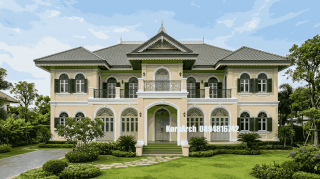 รับออกแบบบ้านสไตล์ไทยโคโลเนียล