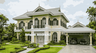 รับออกแบบบ้านสไตล์ไทยโคโลเนียล