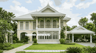 รับออกแบบบ้านสไตล์ไทยโคโลเนียล