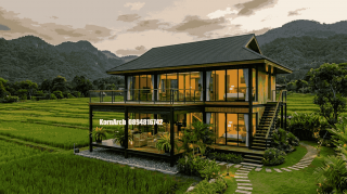 แบบบ้านกลางทุ่งนา