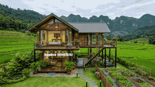 แบบบ้านกลางทุ่งนา