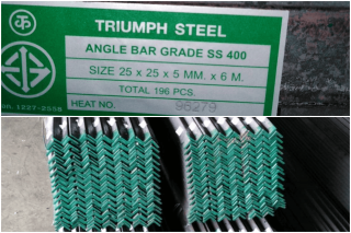 เหล็กฉาก 25 มม ( 1นิ้ว ) Angle bar 25 mm