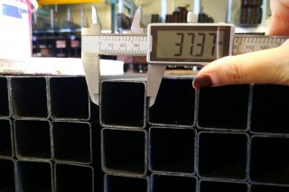 แป๊ปโปร่ง 1นิ้ว 1/2 ( 38 มม ) Square pipe 1inch1/2