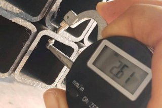 แป๊ปโปร่ง 1นิ้ว 1/2 ( 38 มม ) Square pipe 1inch1/2