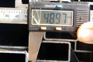 แป็ปแบน 50 x 25 มม. Rectangular pipe 50 x 25 mm.
