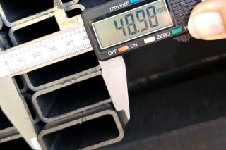แป็ปแบน 50 x 25 มม. Rectangular pipe 50 x 25 mm.
