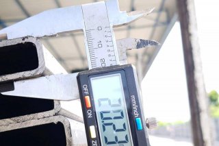แป็ปแบน 50 x 25 มม. Rectangular pipe 50 x 25 mm.