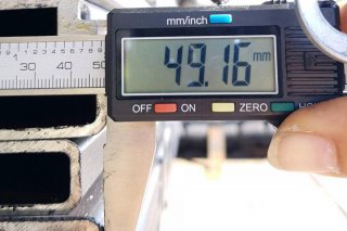 แป็ปแบน 50 x 25 มม. Rectangular pipe 50 x 25 mm.