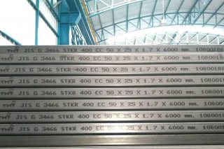 แป็ปแบน 50 x 25 มม. Rectangular pipe 50 x 25 mm.