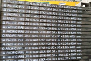 แป็ปแบน 50 x 25 มม. Rectangular pipe 50 x 25 mm.