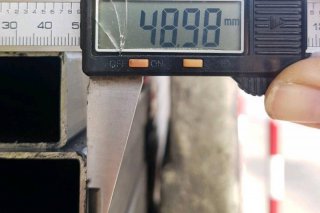 แป็ปแบน 50 x 25 มม. Rectangular pipe 50 x 25 mm.