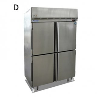 stainless steel stand. The freezing and refrigeration no frost system 4-door.